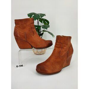 Kork Ease Women's Michelle Brown Leather Ankle Boots Size 6.5 US